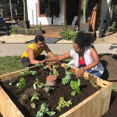 Alfonso and Ashley planting